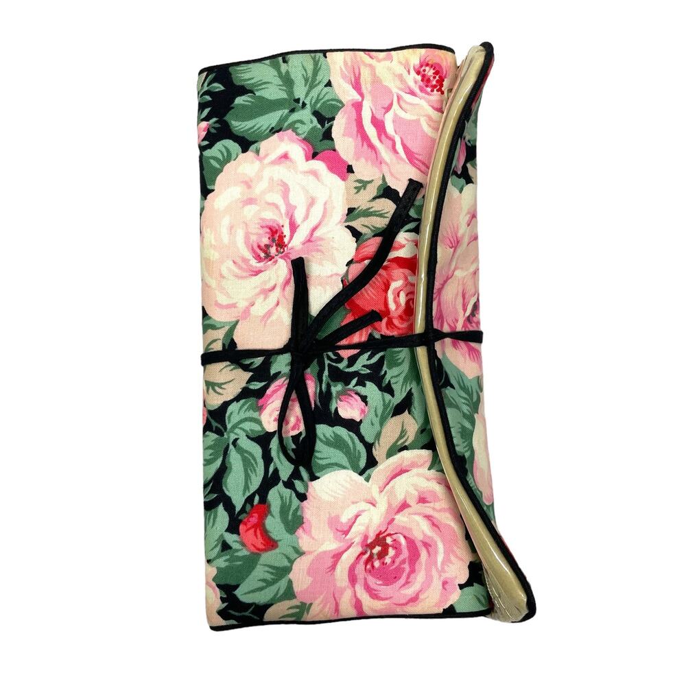 Vintage Diane Von Furstenberg Travel Jewelry Organizer Floral